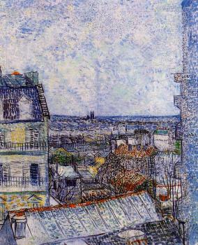 Vincent Van Gogh : The View from the Artist's Room, Rue Lepic